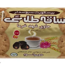 بیسکوئیت ساقه طلایی حاوی شهد خرما مینو - 200 گرم