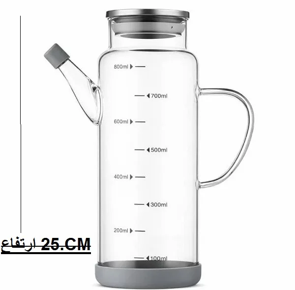 ظرف روغن مدل درب استیل واشردار ظرفیت 1000میلی لیتر