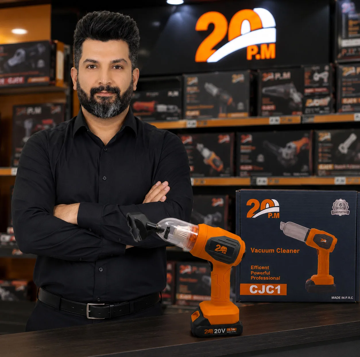 جارو شارژی دستی پی ام مدل 20V