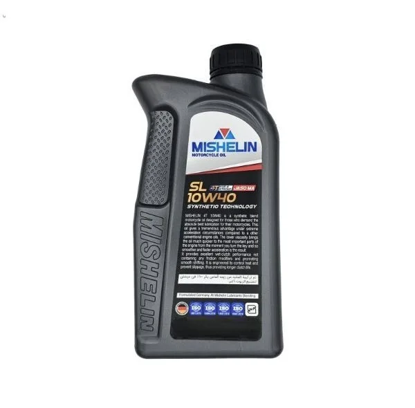 روغن موتور سیکلت میشلن اُویل مدل 10W40 SL 1L حجم 1 لیتر