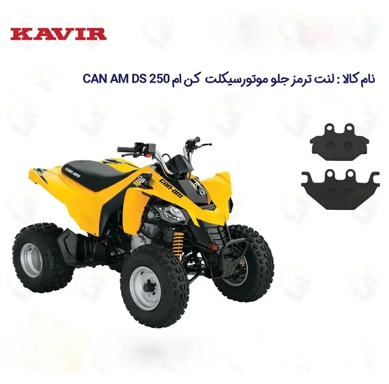 لنت ترمز عقب چهارچرخ مدل CAN AM DS مناسب برای کن ام دی اس 250
