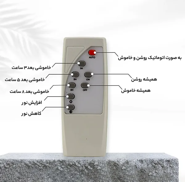 پروژکتور خورشیدی 200 وات مدل 200W-MTX3 به همراه پنل خورشیدی