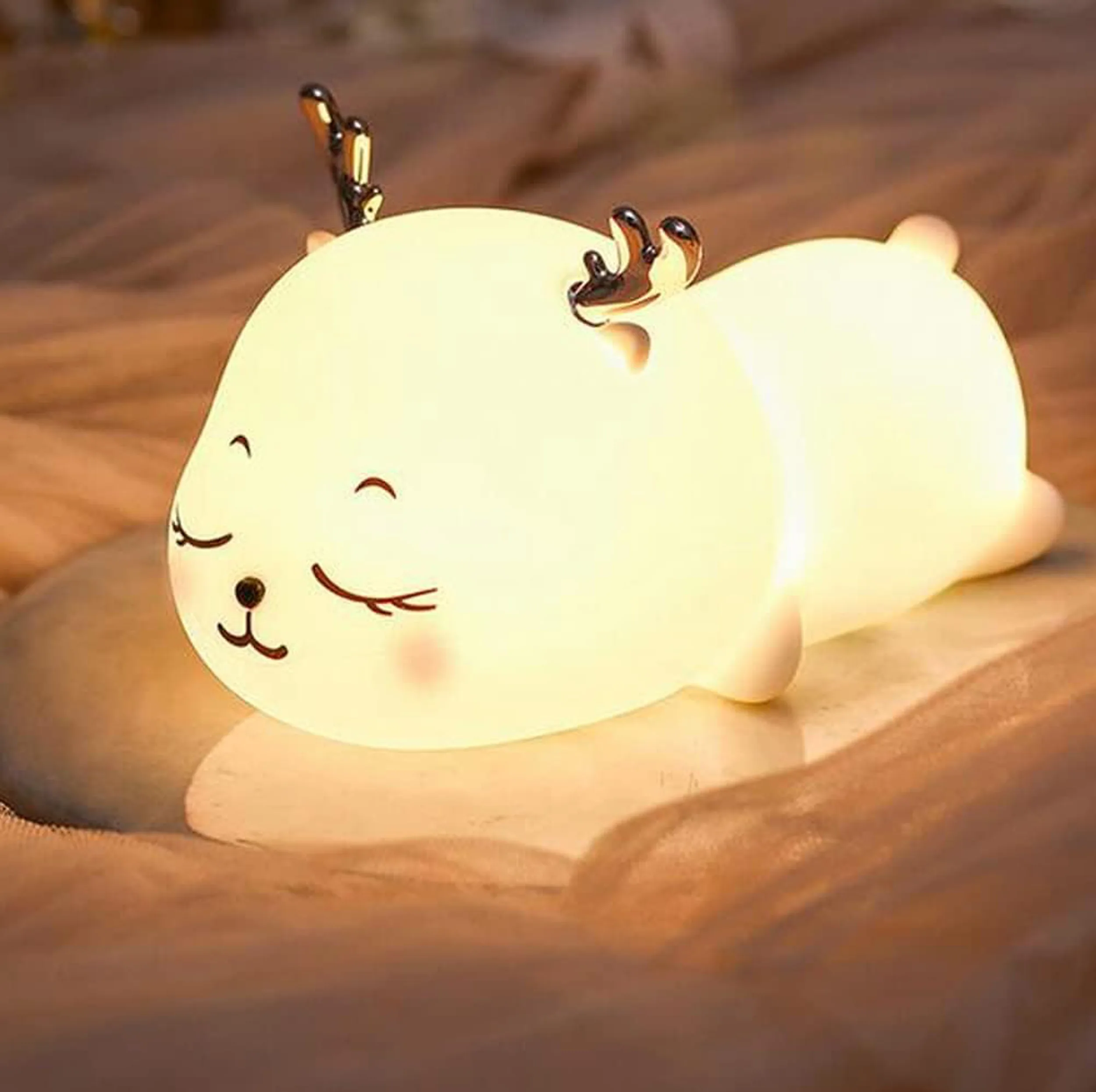 چراغ خواب کودک مدل سیلیکونی طرح خرگوش کد 1-2
