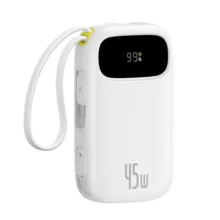 پاوربانک 45 وات بیسوس مدل EnerFill FC31 Qpow3 ظرفیت 20000 میلی‌آمپرساعت به همراه 2 عدد کابل لایتنینگ / USB-C