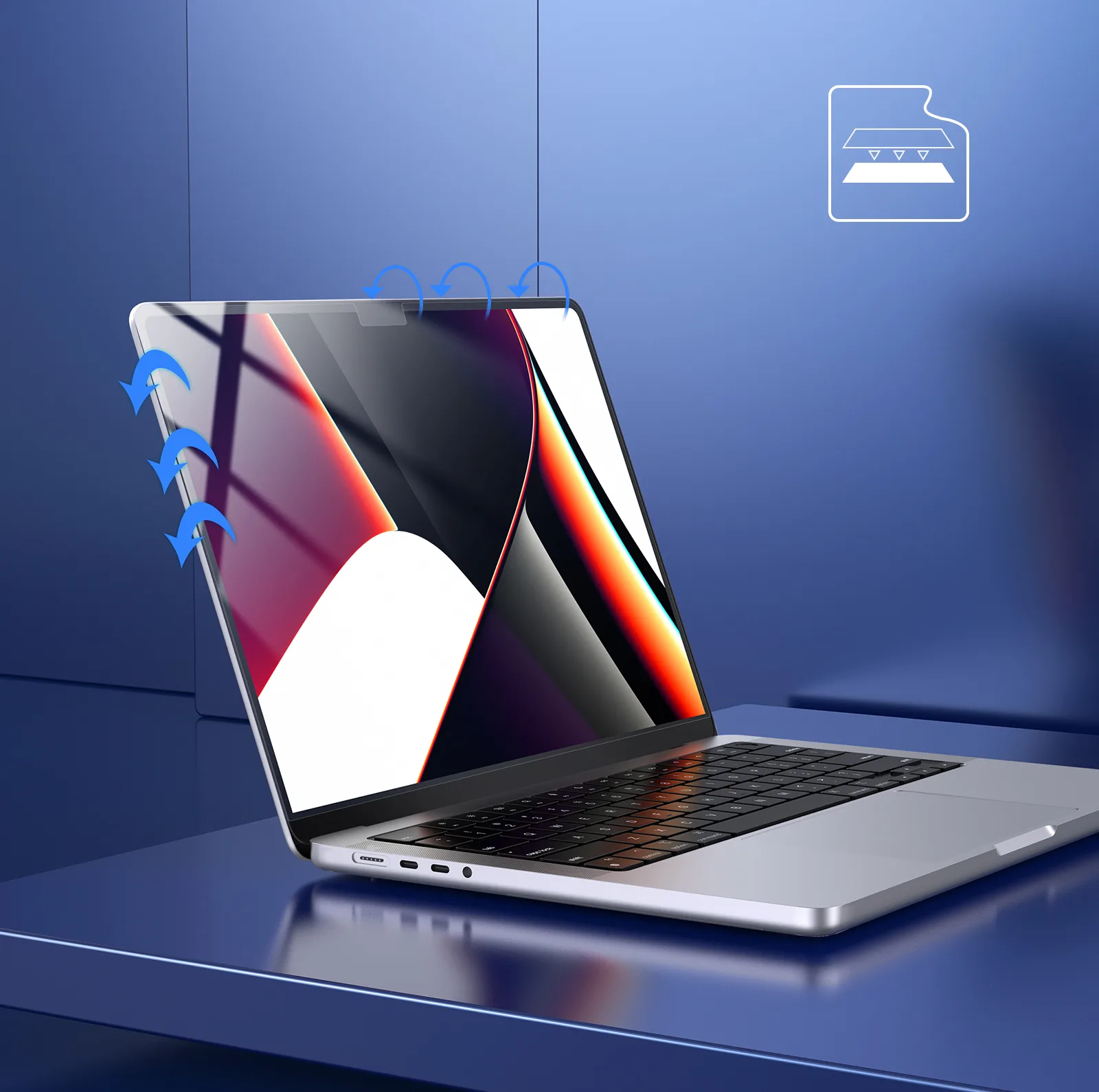 محافظ صفحه نمایش لنشن مدل PRO-14-N مناسب برای مک بوک پرو 14 اینچی A2442 2021