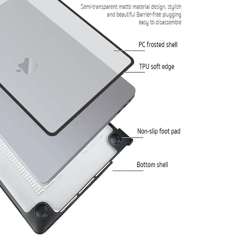 کاور محافظ کوتتسی مدل PC Frosted MacBook Air 11002 مناسب برای مک بوک ایر 13 اینچی