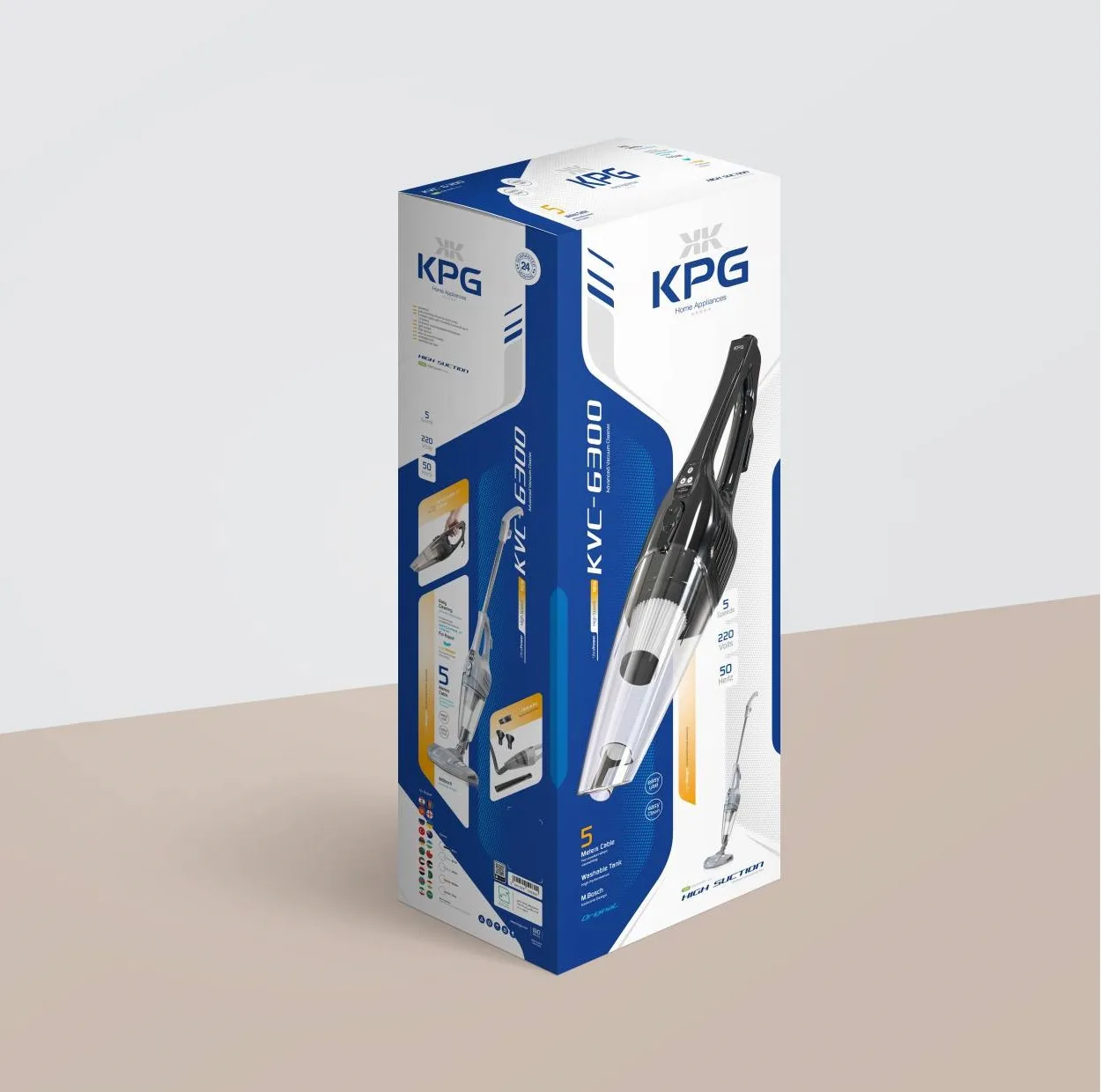 جاروبرقی 600 وات کی پی جی مدل KVC-6300