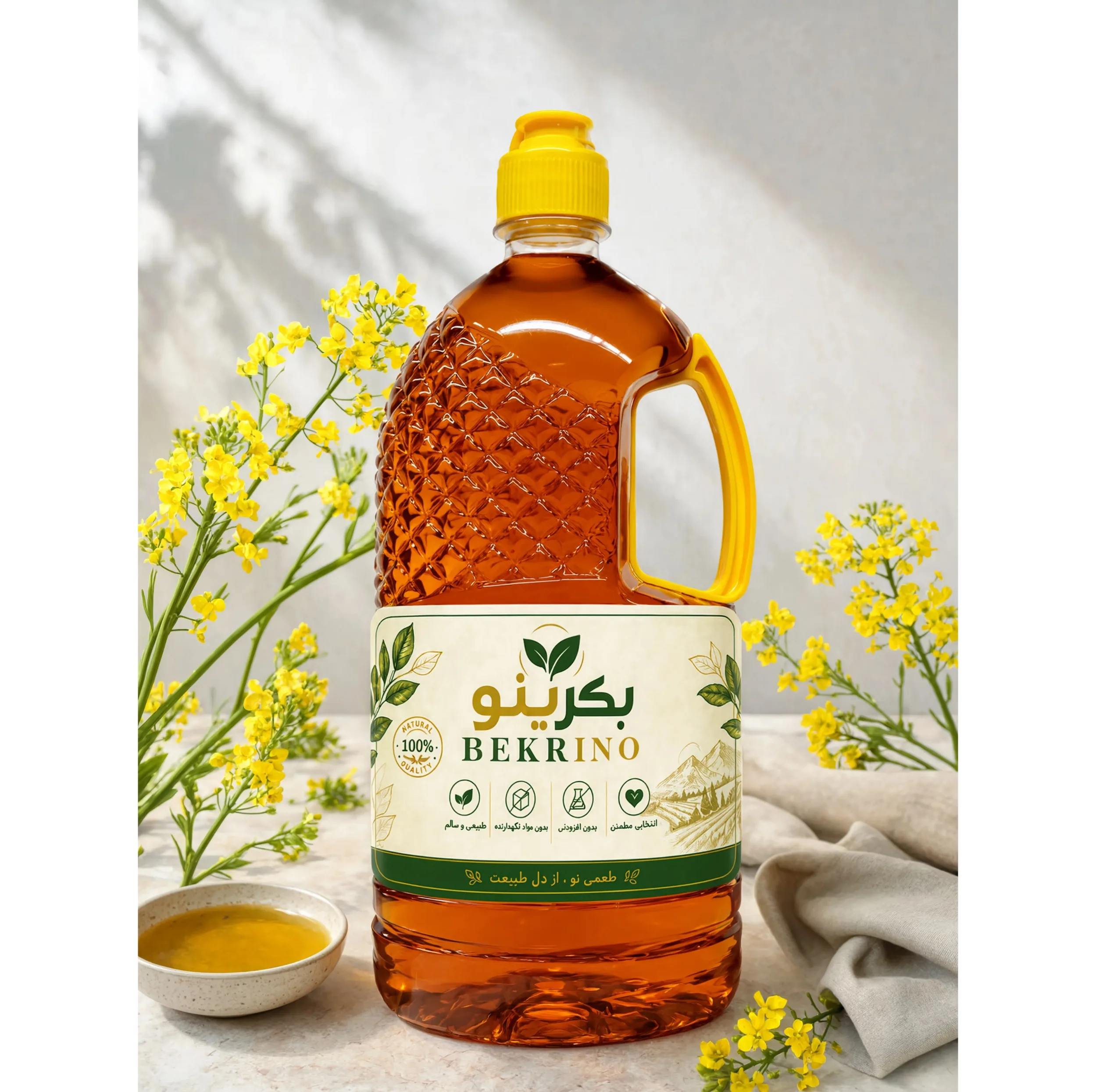 روغن کلزا مایع بکرینو - 1 لیتر