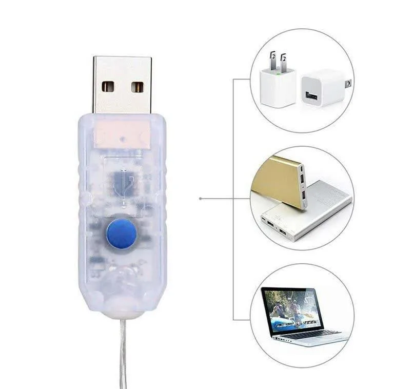 ریسه ال ای دی مدل مفتولی USB دار کد 345 طول 5 متر