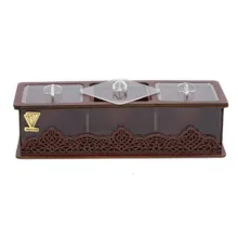 جعبه پذیرایی 3 خانه نارسی کد 03، مدل لوکسی، جنس MDF