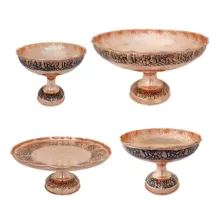 میوه خوری مسی مدل لب چین کد ZH320 بسته 4 عددی