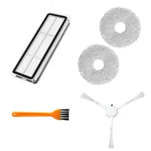 پد تی فیلتر و برس کناری جارو رباتیک مدل X20 plus مناسب برای جاروبرقی رباتیک شیائومی +X20 مجموعه 5 عددی