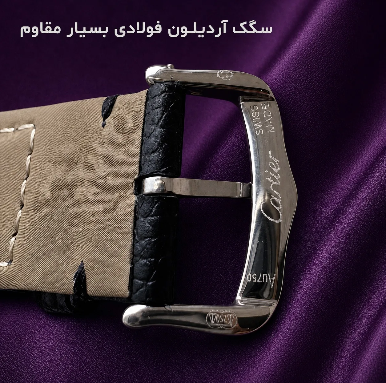 ست ساعت مچی زنانه و مردانه مدل Santos-Dumont بند چرم طبیعی