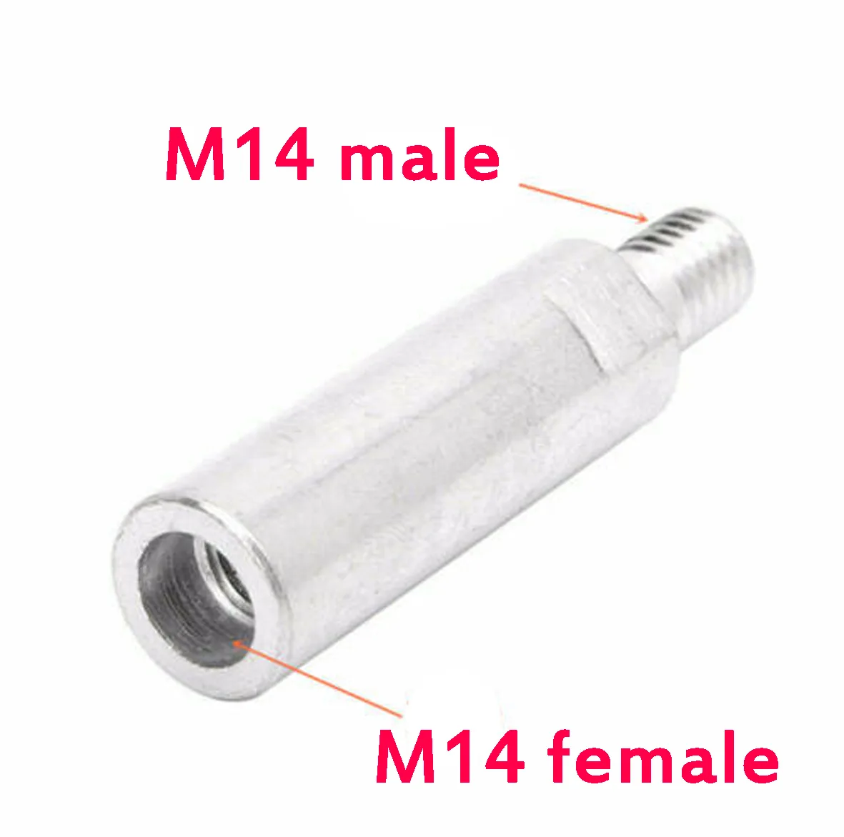 رابط افزایش طول شفت مینی فرز رزوه مدل M14 کد 110mm