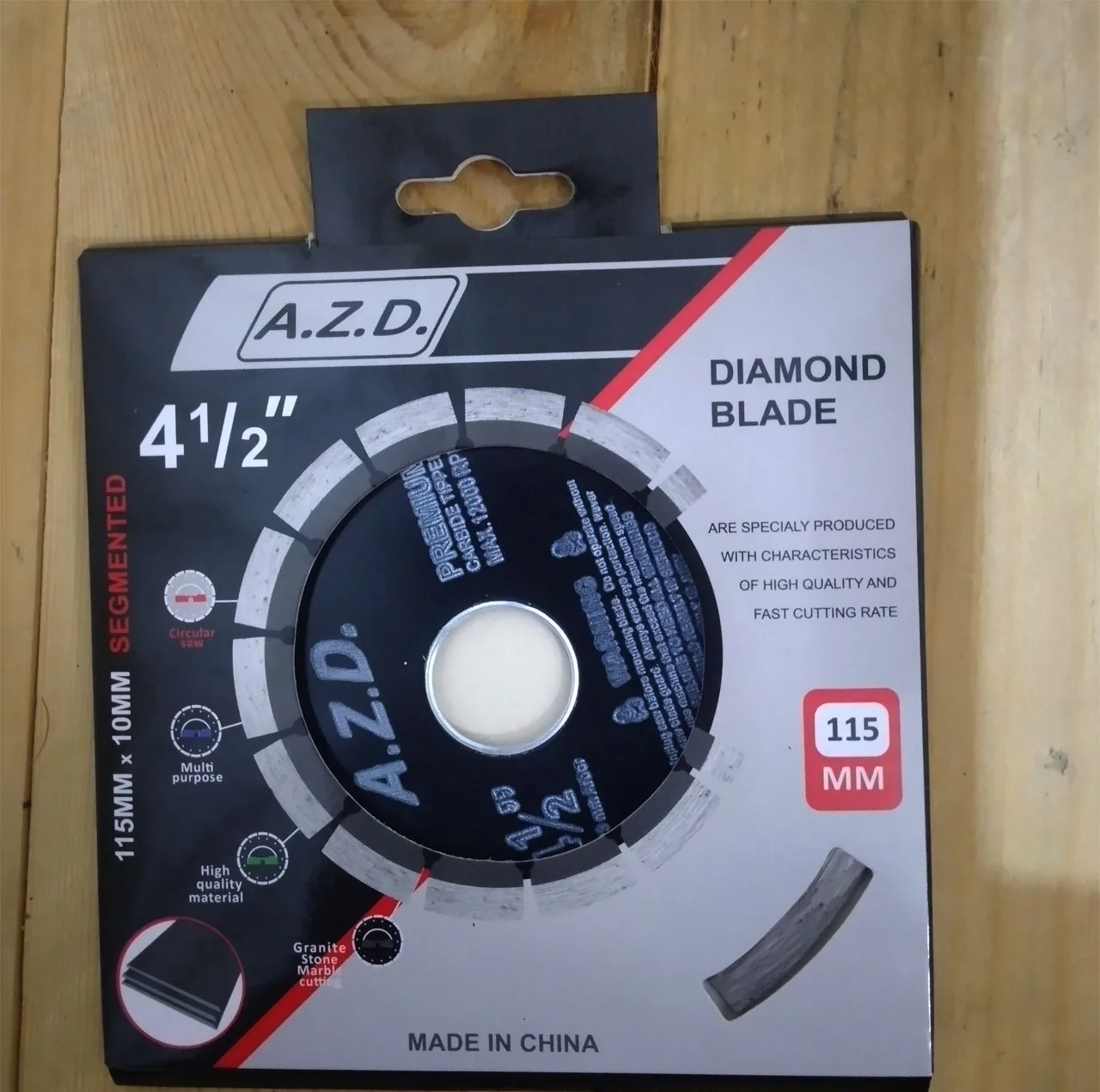 گرانیت بر ای زد دی مدل DIAMOND BLADE.115mm