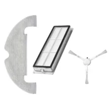 پد تی برس کناری و فیلتر جارو رباتیک مدل X10 مناسب برای جاروبرقی رباتیک شیائومی X10 مجموعه 3 عددی