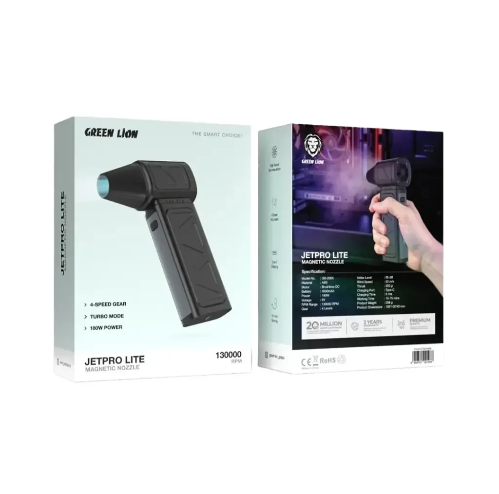 دستگاه دمنده 180 وات گرین لاین مدل Jet Pro Lite GNJPLT180WBK