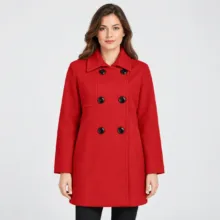 پالتو زنانه هومنیتی مدل WYWCOWOLILY-RED