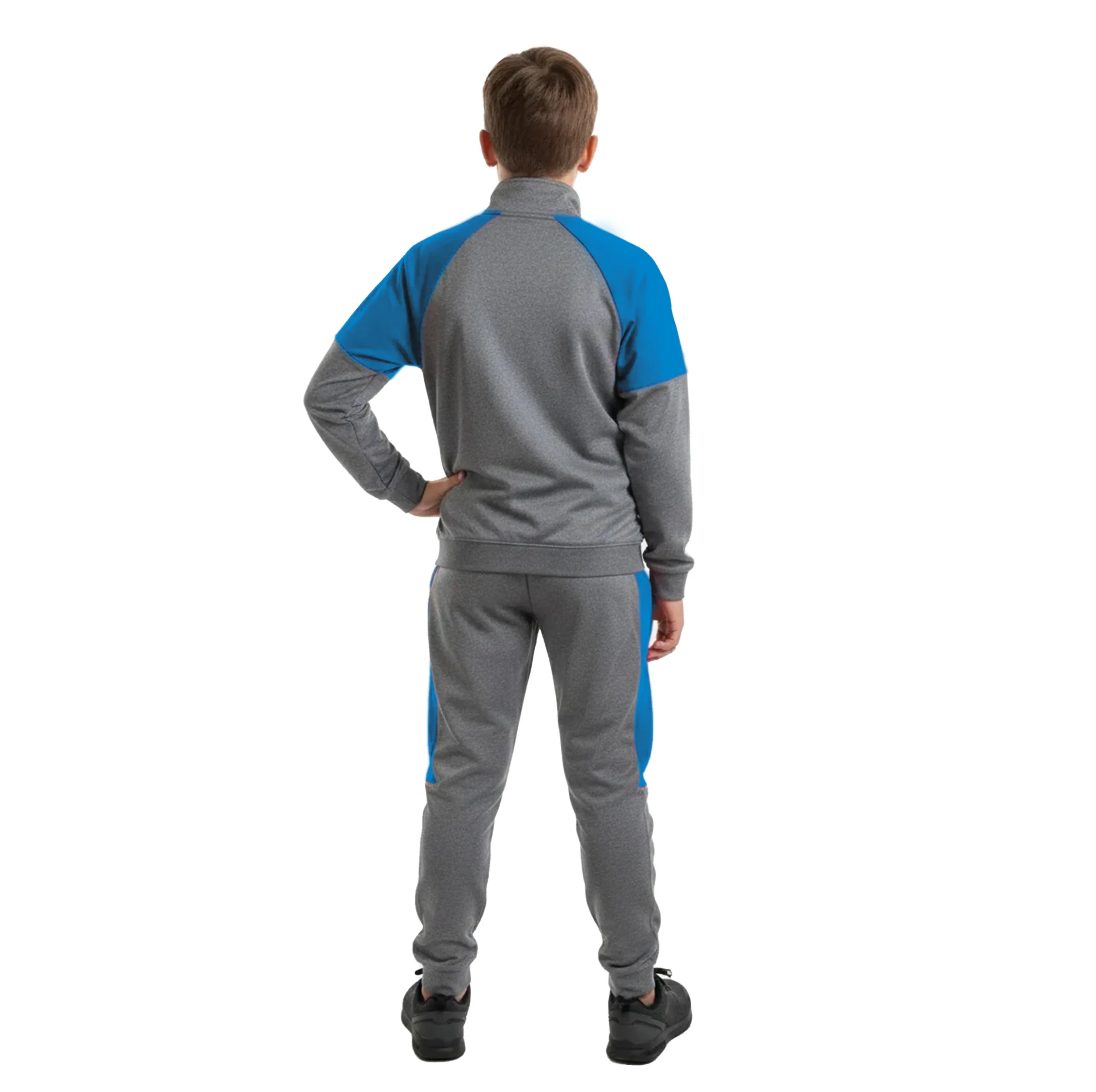 ست سویشرت و شلوار ورزشی دخترانه و پسرانه طرح ملانژ مدل MD01