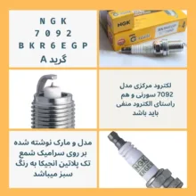 شمع خودرو ان جی کی مدل AG-7092GP مجموعه 4 عددی