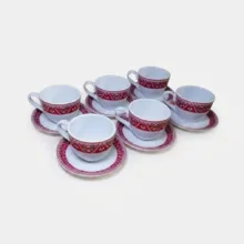 سرویس چای خوری 12پارچه 6 نفره مقصود مدل ترنج