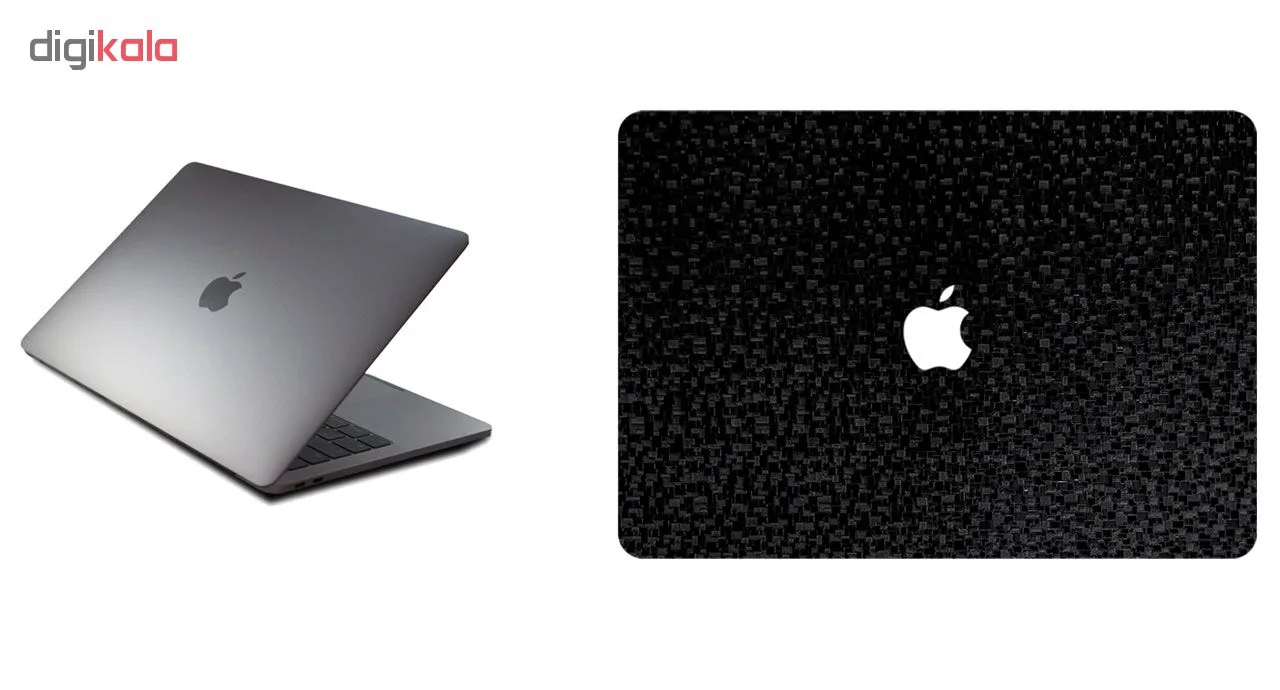 برچسب پوششی ماهوت مدل Black Silicon-Texture مناسب برای لپ تاپ Macbook 12inch Retina