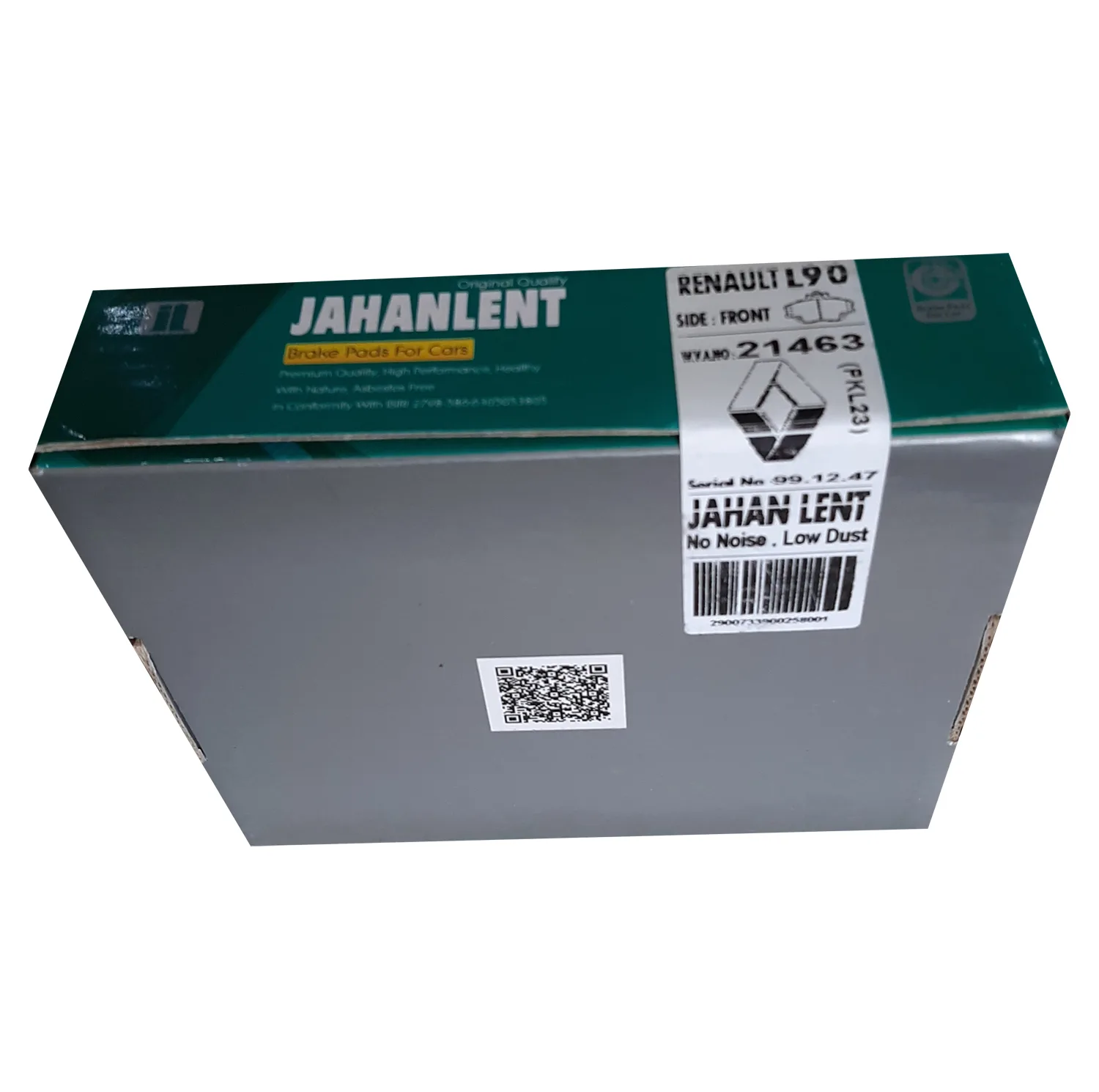 لنت ترمز جلو جهان لنت کاشان کد 21463 مناسب برای رنو L90