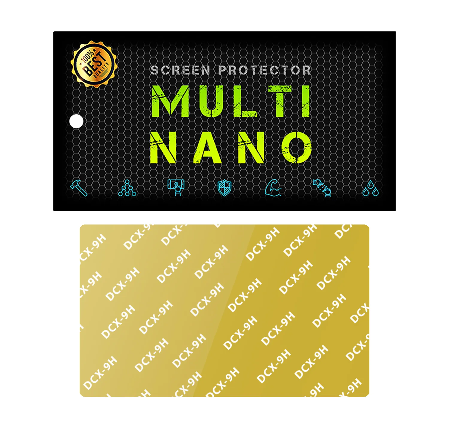 محافظ صفحه نمایش خودرو مولتی نانو مدل X-S2N مناسب برای مانیتور پژو 207i بسته دو عددی