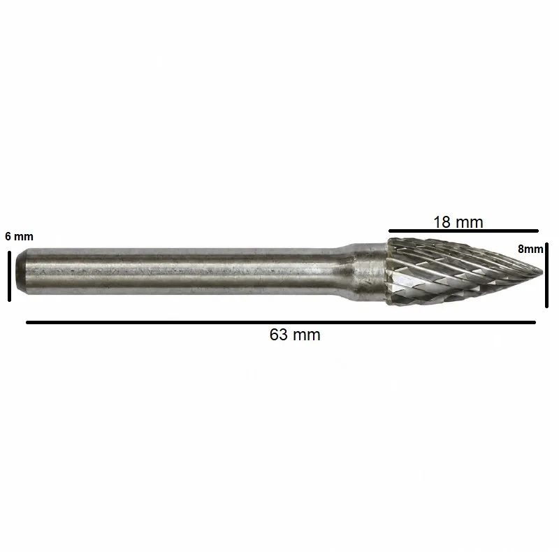 فرز انگشتی فرم مخروطی مدل G0820 سایز 8 میلیمتر