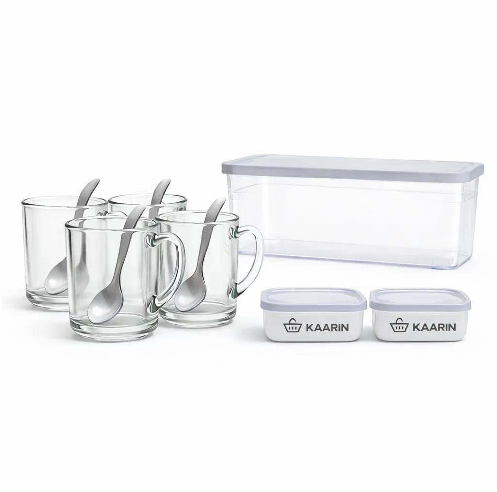سرویس چای خوری 11 پارچه 4 نفره کارین مدل همنشین