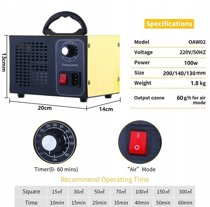 دستگاه ازن ساز مدل N-Y-ATWFS-60000
