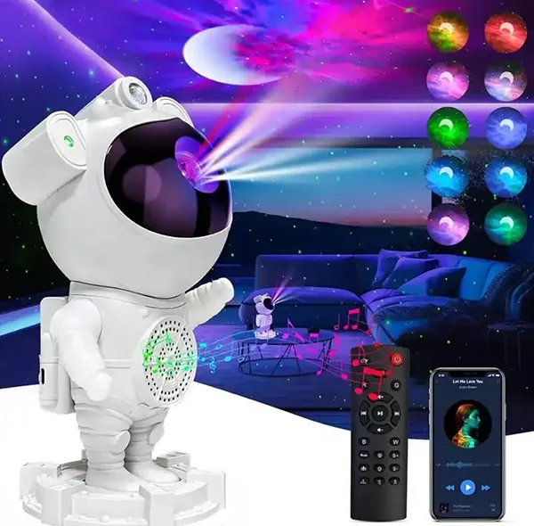 چراغ خواب کودک مدل کهکشانی آدم فضایی ایستاده کد 532