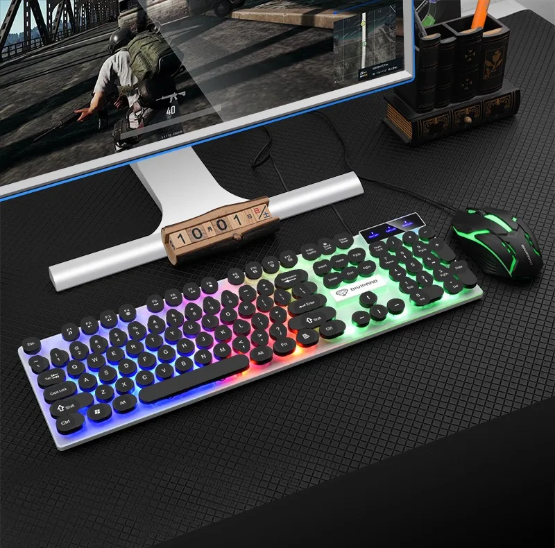 کیبورد و ماوس گیمینگ دیوایپارد مدل GMK-30