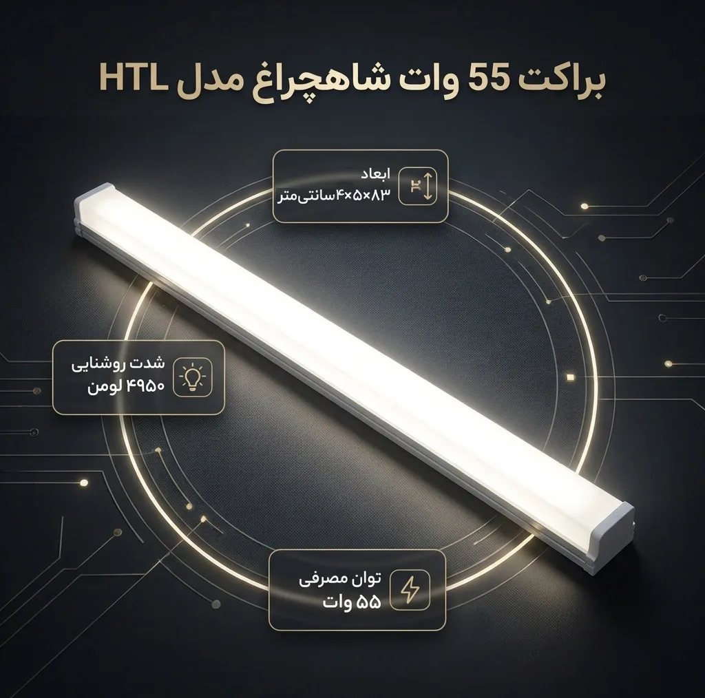 براکت 55 وات شاهچراغ مدل HTL