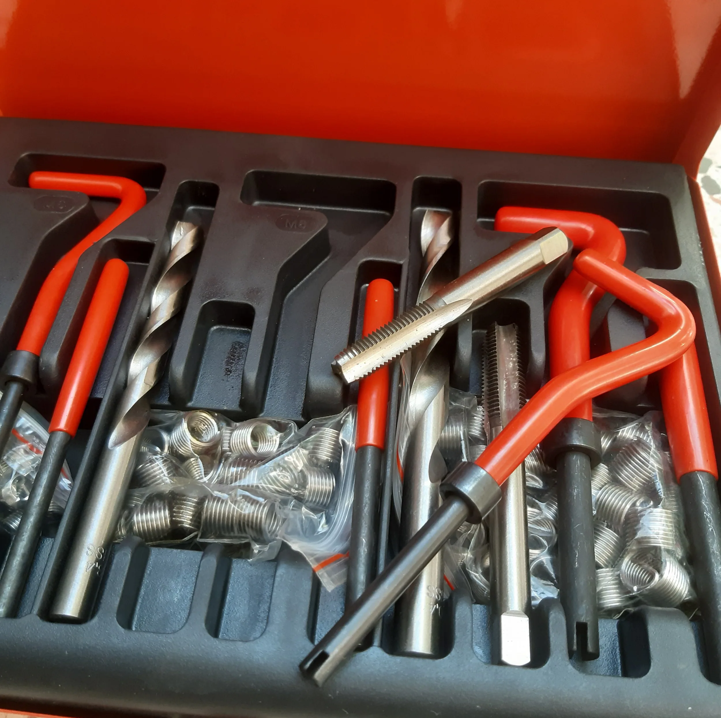 قلاویز و مته هلی کویل مدل JHPU1-5-12MM مجموعه 131 عددی