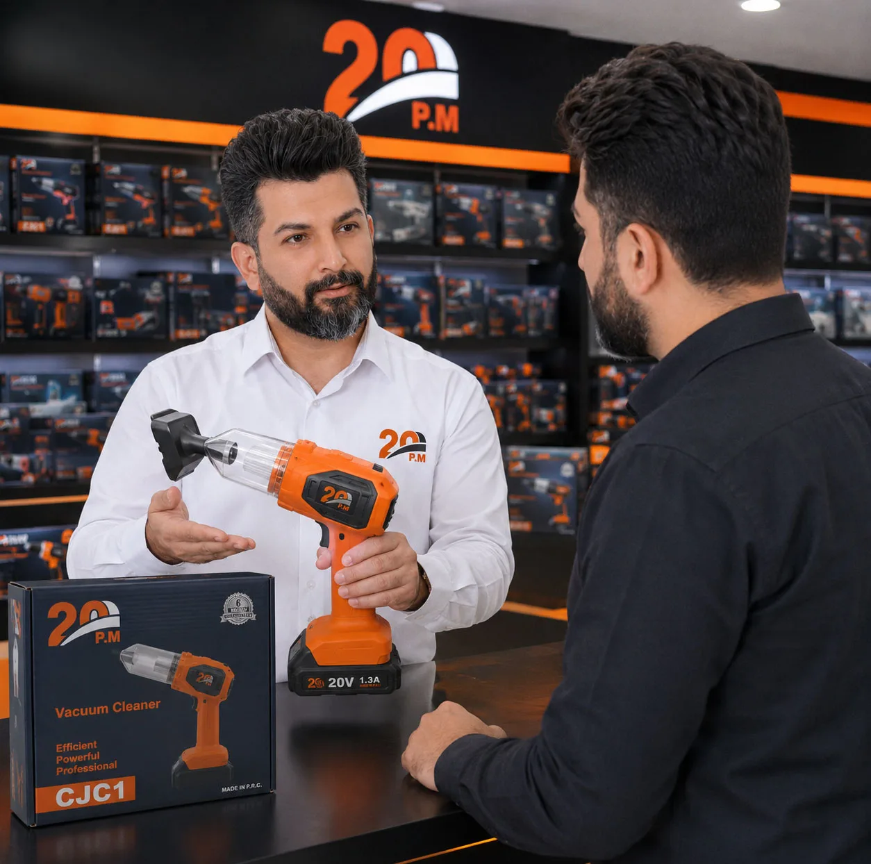 جارو شارژی دستی پی ام مدل 20V