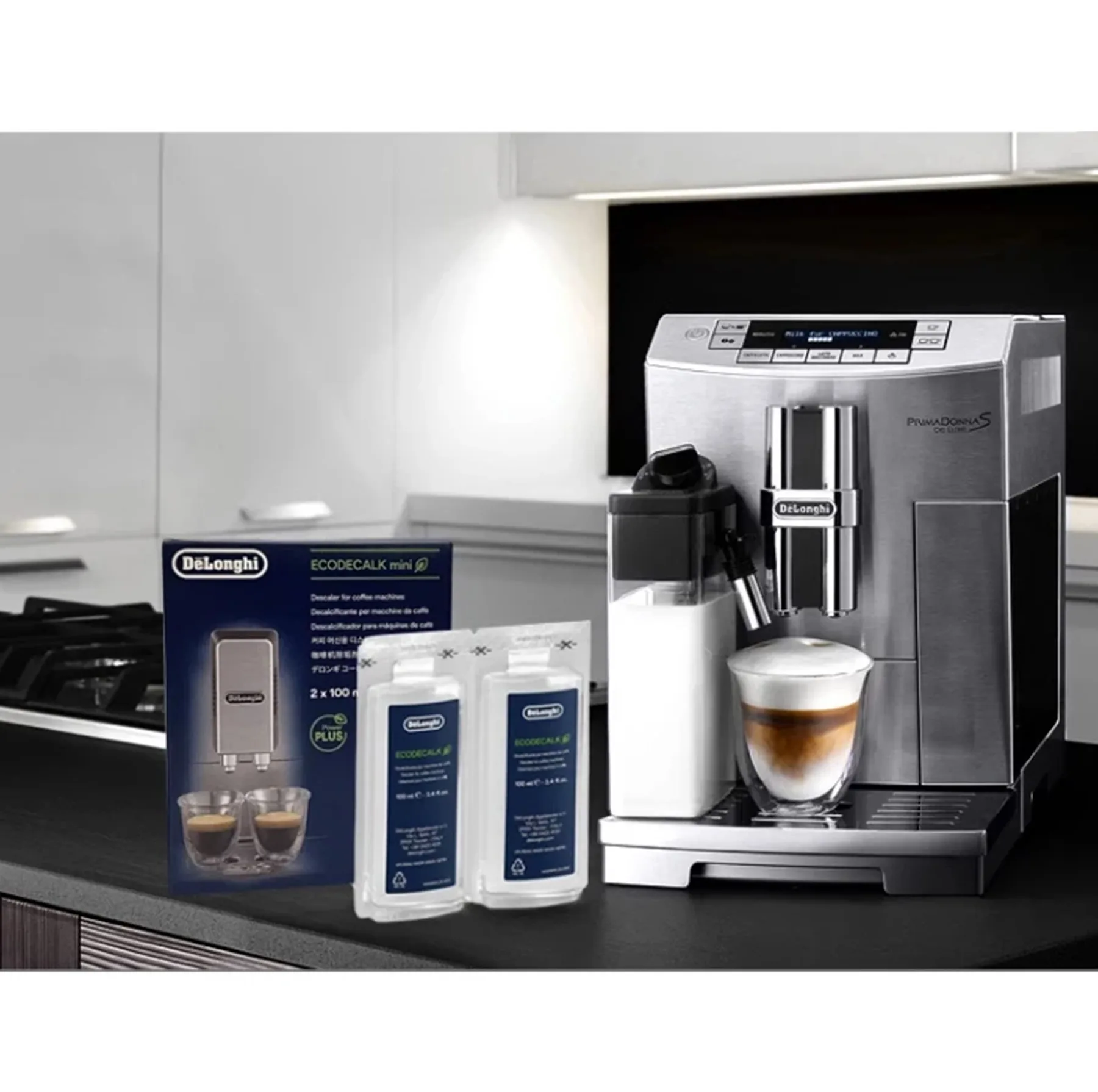 مایع تمیز کننده قهوه ساز دلونگی مدل ECODECALK mini