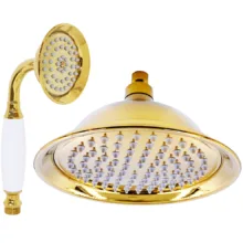 سردوش حمام پاپیروس مدل استیل New-Luxury مجموعه 2 عددی