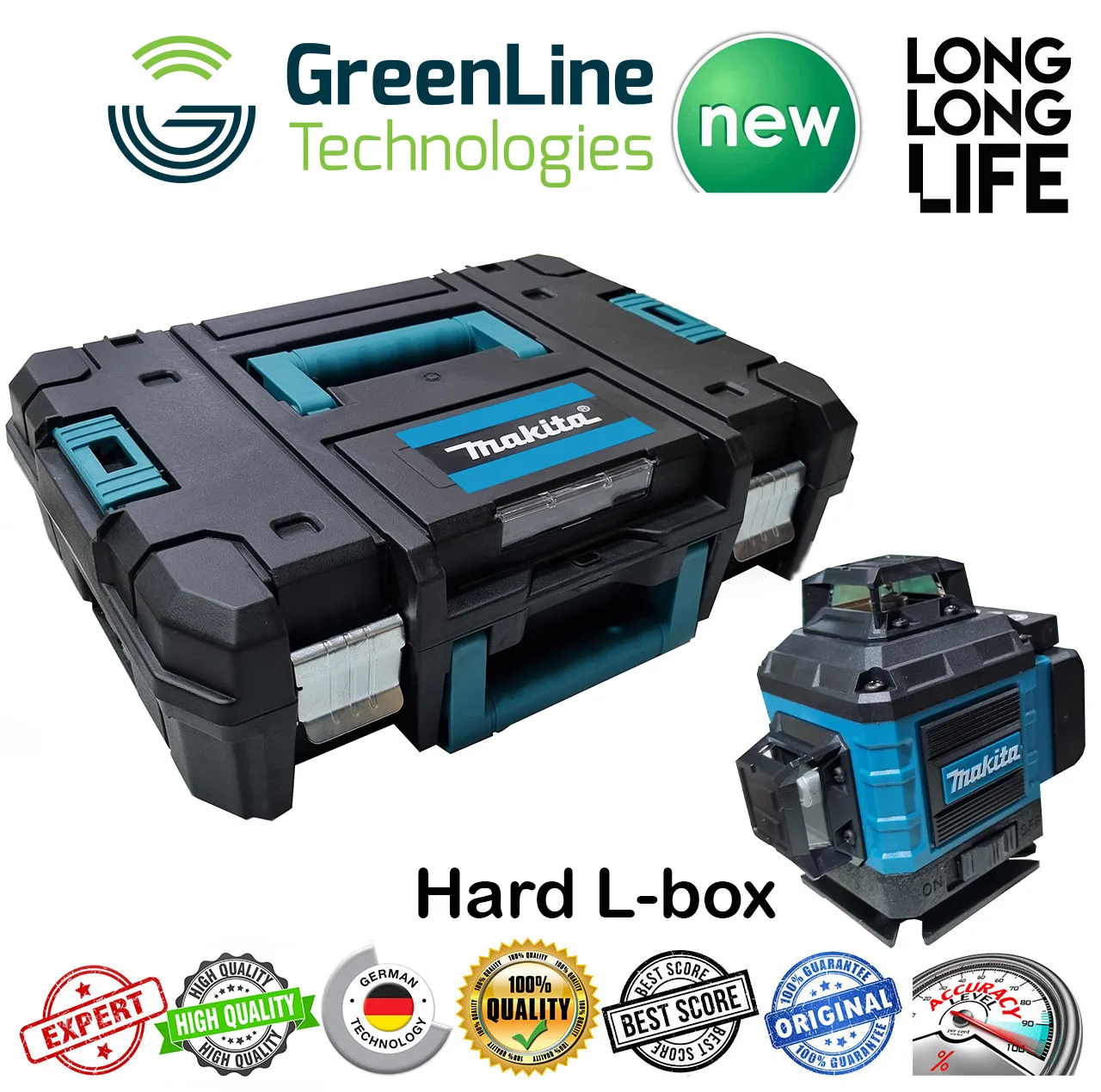 تراز لیزری مدل 4 بعدی نور سبز کد Makita 360-16 L