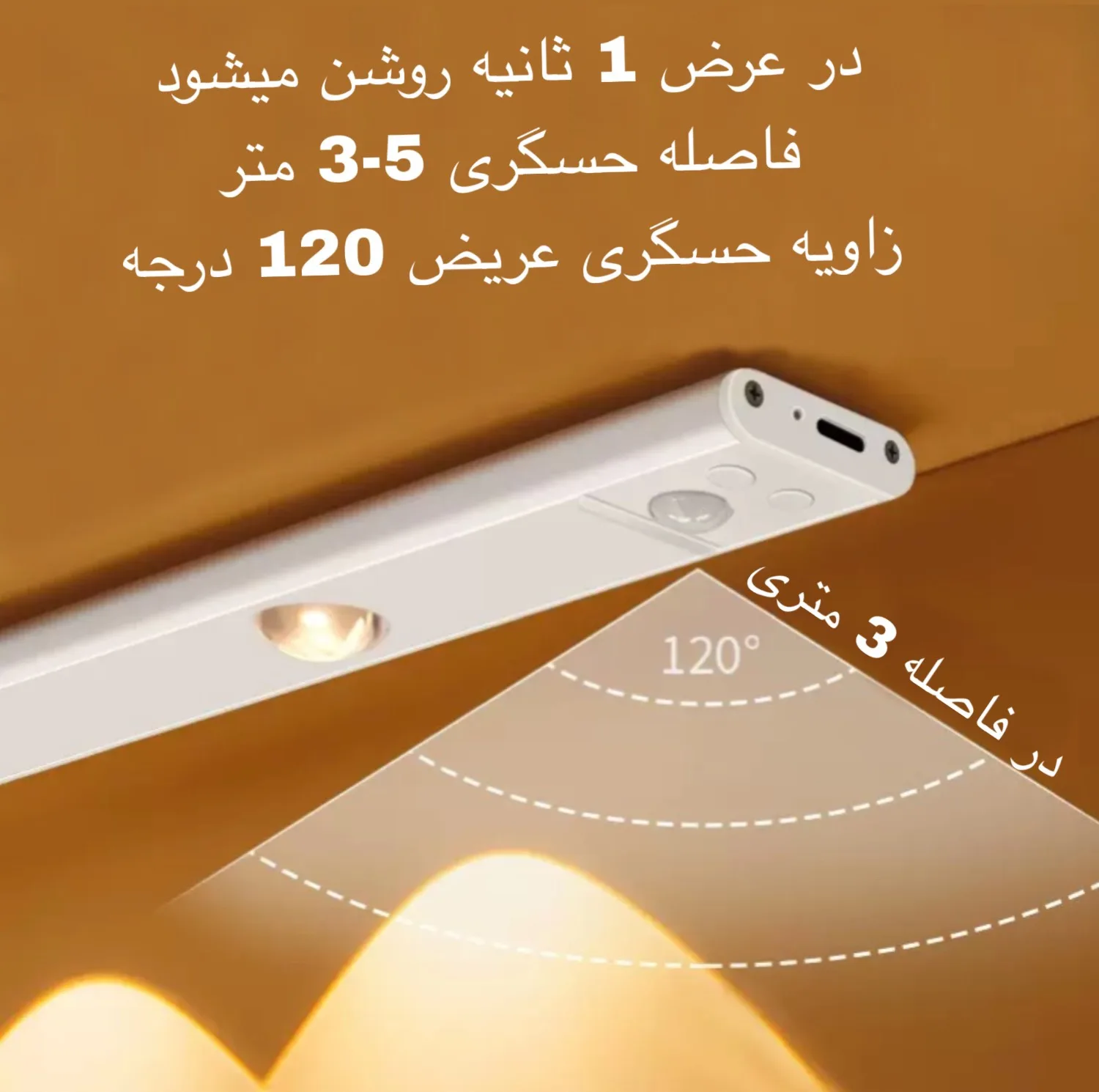 چراغ ال ای دی 0.75 وات مدل زیر کابینتی کد 60CM