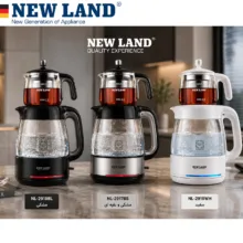 چای‌ساز روی هم نیولند مدل NL-2918BL-NL-2917BS-NL-2919WH