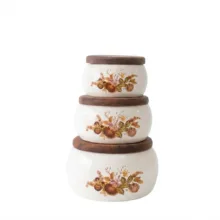 اردوخوری مدل درب دار مجموعه سه عددی