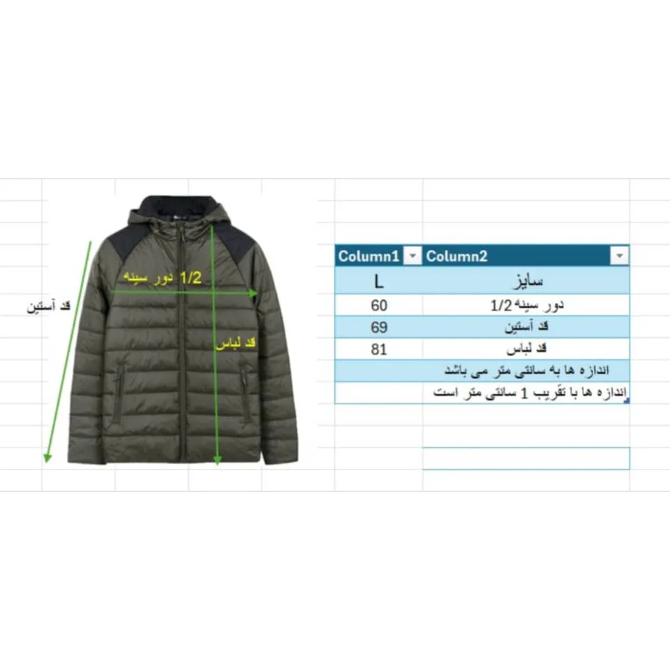 کاپشن مردانه مدل 8212041-801