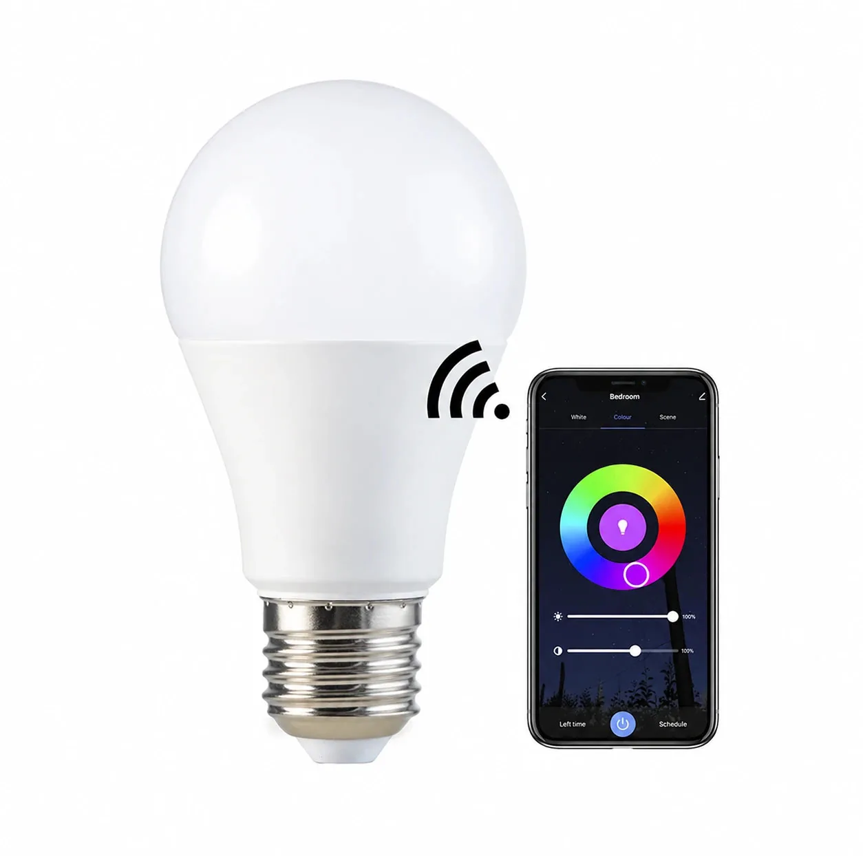 لامپ ال ای دی هوشمند 6 وات مدل smart led bulb پایه E27