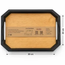 سینی دسته دار روزینکس مدل کلاسیک سایز 30*20 سانتی متر
