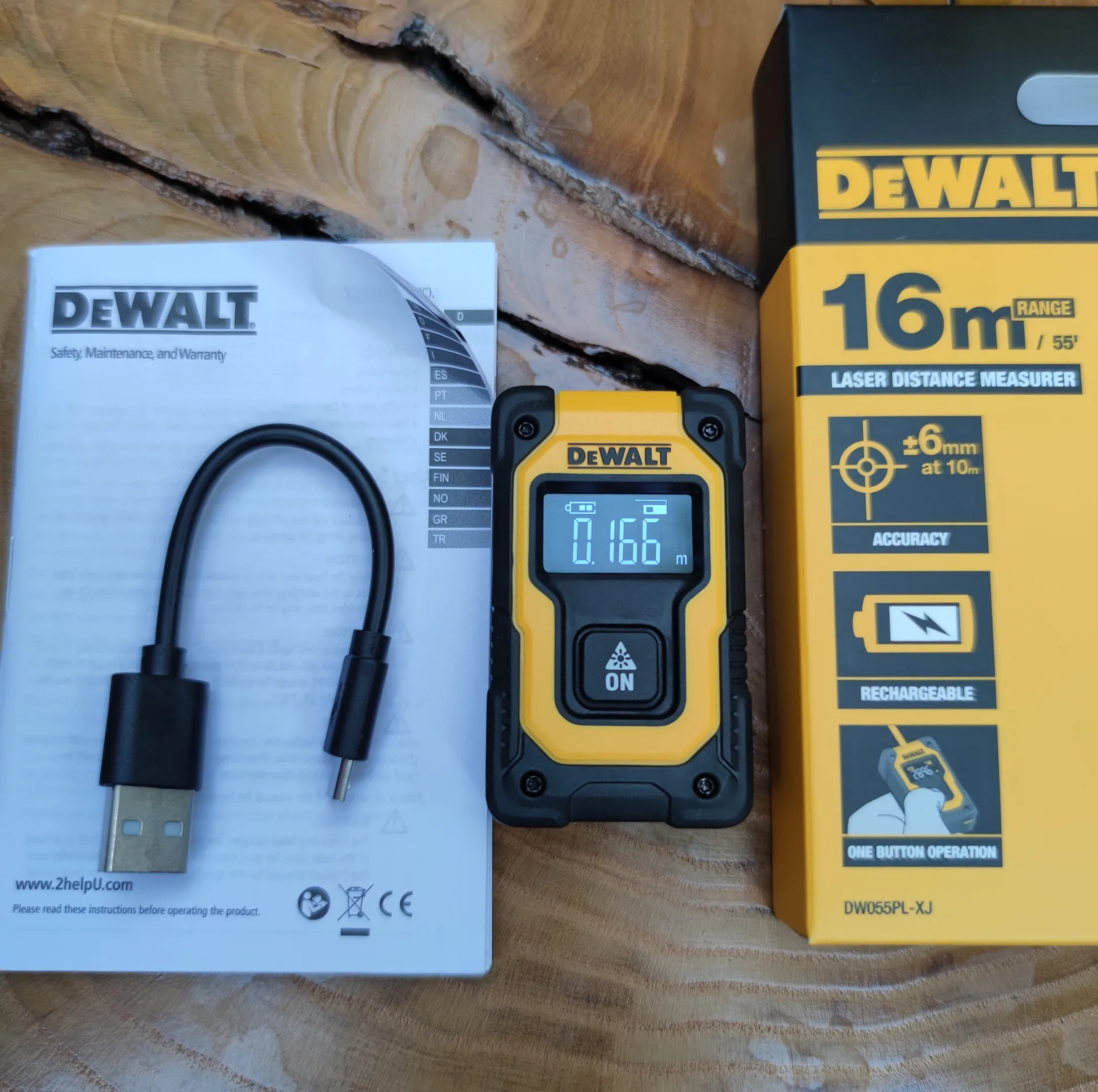 متر لیزری دیوالت مدل DW055PL-XJ
