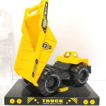 ماشین بازی کامیون غیرکنترلی با طرح ماشین‌های راهسازی، مدل HDT-Dumper، بدنه پلاستیکی و 4 چرخ پلاستیکی