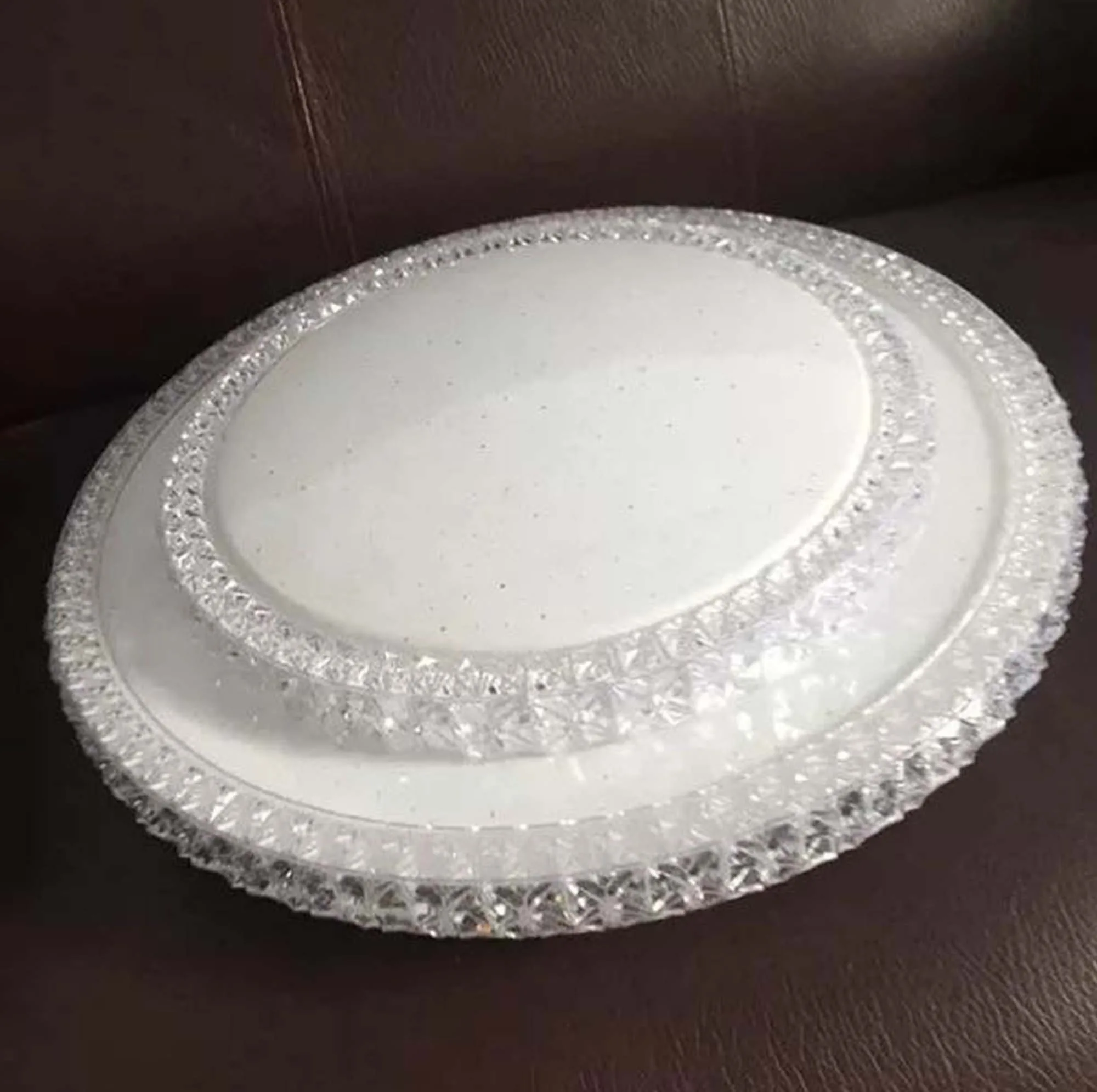 چراغ سقفی 100 وات نورسازان آلما مدل ریموت دار کریستالی کد N801