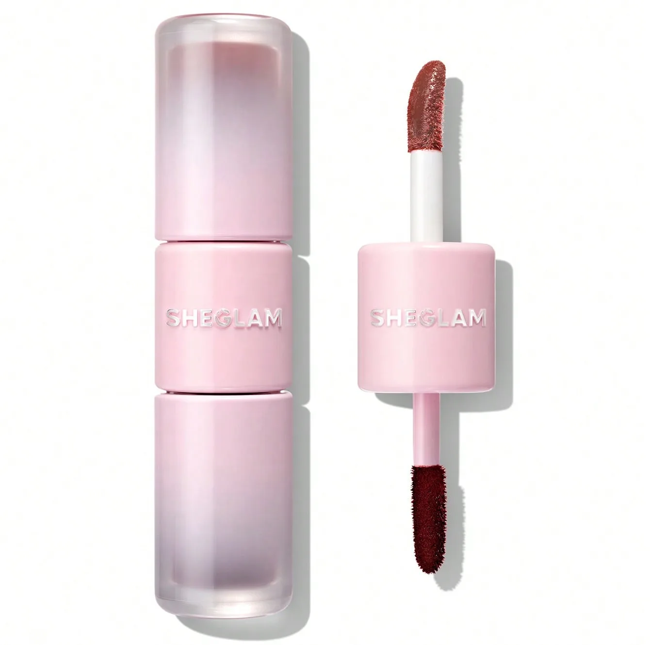 رژ لب مایع و تینت لب شیگلم مدل Line To Shine Peel-Off Lip Stain & Gloss Duo Fig Cookie شماره 515 حجم 2 میلی لیتر