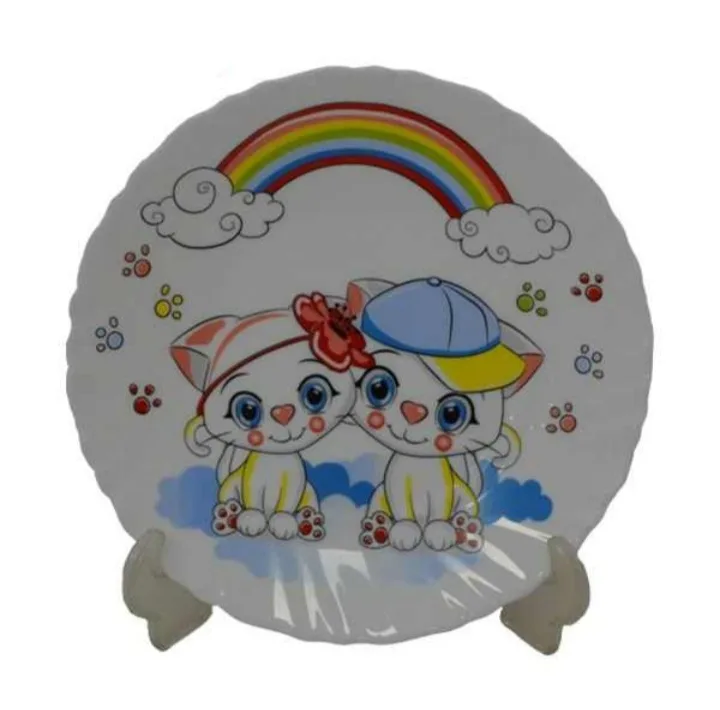سرویس غذا خوری 5 پارچه پارس اوپال طرح رنگین کمانی کد B660